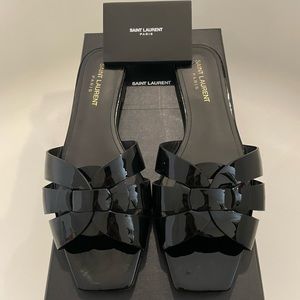 YSL Saint Laurent Nu Pieds Slide Sandal Shoes EU 38.5
